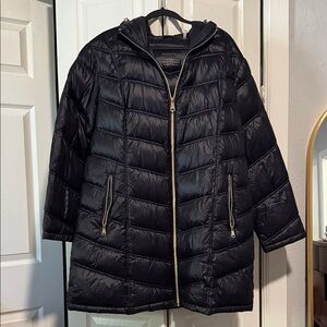 Calvin Klein Black Quilted Puffer Coat